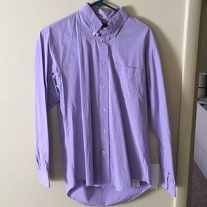 Purple Lands End Button Down